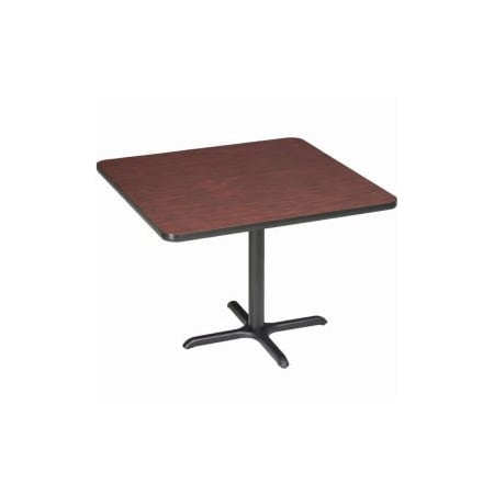 National Public Seating Interion 36" Square Counter Height Restaurant Table, Mahogany 695807MH